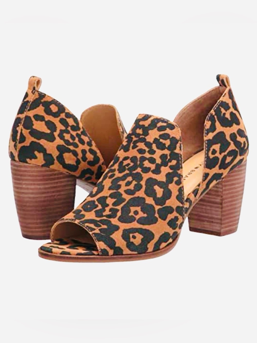 Lucky Brand Junai Pump 
 Ankle Booties - Tan & Black 7.5